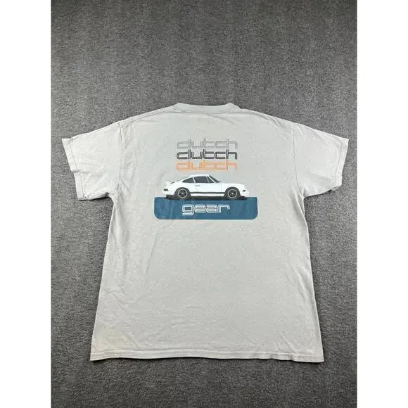 Clutch Gear Men's Gray T-Shirt Size Large‎ - Picture 5 of 5